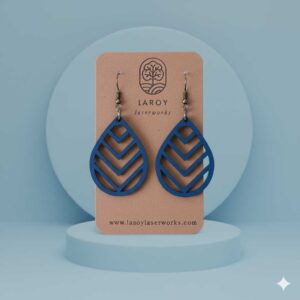 The Milan - Colorful Wooden Teardrop Earrings