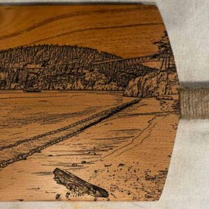 10" x 18" Serving Board with Rope Wrapped Handle