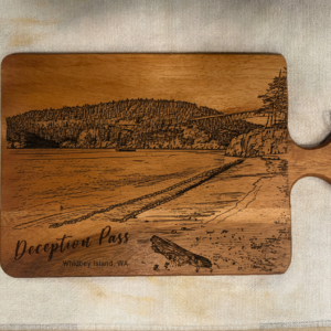 9 1/2" x 17" Rectangle Serving Board with Round Handle