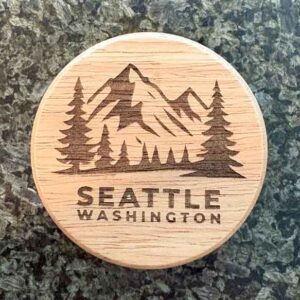 Customizable Bamboo Bottle Opener with Magnet